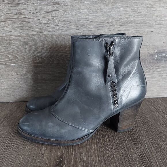 Paul Green Natick Gray Ankle Boots 8.5 - Picture 4 of 10